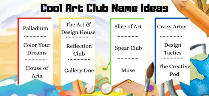 Cool Art Club Name Ideas
