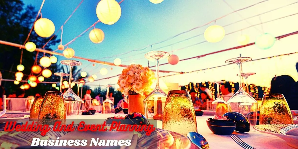 Wedding And Event Planning Business Names